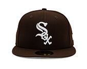 Kšiltovka New Era - MLB Seasonal 59FIFTY - Chicago White Sox - Burnt Wood - Brown