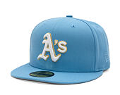 Kšiltovka New Era - MLB Seasonal 59FIFTY - Oakland Athletics - Sky Blue / Pink UV