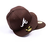 Kšiltovka New Era - MLB Seasonal 59FIFTY - Atlanta Braves - Burnt Wood - Brown