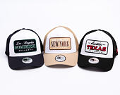 Kšiltovka New Era - Branded Location Patch 9FORTY Trucker - Camel