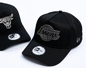 Kšiltovka New Era - NBA Metallic 9FORTY A-Frame - LA Lakers - Black
