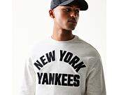 Mikina New Era - MLB Graphic Oversized Crewneck - NY Yankees - Heather Grey