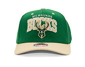 Kšiltovka Mitchell & Ness - NBA Team Arch Snapback - Milwaukee Bucks - Green / Beige
