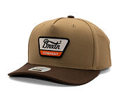 Kšiltovka Brixton - Linwood MP Snapback - Sand/Pinecone Brown