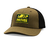 Kšiltovka Picture - Zephyr Trucker - Tobacco - Rectangle Patch - Olive