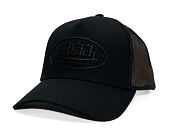 Kšiltovka Von Dutch - Trucker - Rubber Logo Black/Black