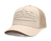 Kšiltovka Von Dutch - Trucker - Originals Logo Beige