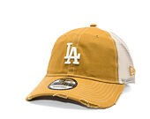 Kšiltovka New Era - MLB Cotton Canvas Trucker 9TWENTY - LA Dodgers - Dusted Ochre