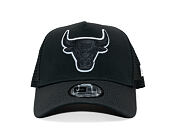 Kšiltovka New Era - NBA Outline 9FORTY A-Frame Trucker - Chicago Bulls - Steel / White