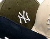 Kšiltovka New Era - MLB Soft Cord 9FORTY - NY Yankees - New Olive