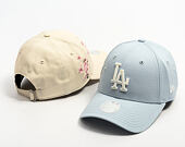 Dámská Kšiltovka New Era - MLB Floral Icon 9FORTY - LA Dodgers - Sky Blue / Cream