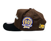 Kšiltovka Mitchell & Ness - NBA - La Script 2.0 - Los Angeles Lakers - Brown/Black