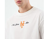 Triko New Era - MLB Script Oversized Tee - NY Mets - White