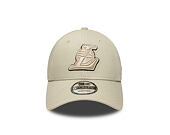 Kšiltovka New Era - NBA Team Outline 9FORTY - LA Lakers - Stone / Black