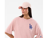 Triko New Era - MLB Cap Graphic Oversized Tee - LA Dodgers - Pink Rouge