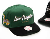 Kšiltovka Mitchell & Ness - NBA - La Script 2.0 - Los Angeles Lakers - Green/Black