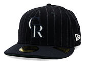 Kšiltovka New Era - MLB Moon Cooperstown 59FIFTY - Colorado Rockies - White And Navy Pinstripe