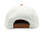 Kšiltovka Brixton - Oath Iii Snapback - Off White/Burnt Orange