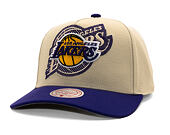 Kšiltovka Mitchell & Ness - Off Tilted - NBA - Los Angeles Lakers - Off White