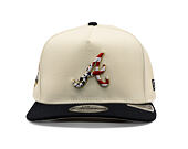 Kšiltovka New Era - MLB "American Flag" 9FIFTY - Atlanta Braves - Chrome White