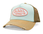 Kšiltovka Von Dutch - Trucker - Mint / Tan