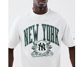 Triko New Era - MLB Arch Graphic Oversized Tee - NY Yankees - Heather Grey