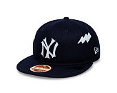 Kšiltovka New Era - MLB IMAGE DROP Heritage 9FIFTY Retro Crown - NY Yankees - Navy / Cream