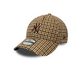 Kšiltovka New Era - MLB Checker 9TWENTY A-Frame - NY Yankees - Camel