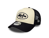 Kšiltovka New Era - Branded Oval Foam Patch 9FORTY A-Frame Trucker - Cream / Navy