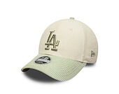 Dětská Kšiltovka New Era - MLB Cord 9FORTY M-CROWN - LA Dodgers - Cream / Soft Grass