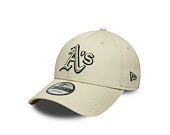 Kšiltovka New Era - MLB Team Outline 9FORTY - Oakland Athletics - Stone / Cilantro Green