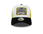 Dětská Kšiltovka New Era - DC Patch 9FORTY A-Frame Trucker - Batman - White / Black