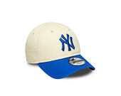 Dětská Kšiltovka New Era - MLB Essential 9FORTY - NY Yankees - Cream / Blue