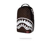 Batoh Sprayground - Brown And Cream Drip Check Shark Backpack