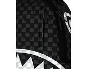 Batoh Sprayground - Black And White Drip Check Shark Backpack