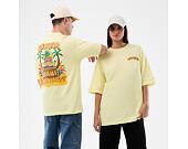 Triko New Era - Branded Beach Party Graphic Oversized Tee - Yellow