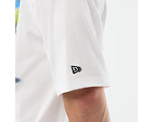 Triko New Era - Branded Beach Graphic Oversized Tee - White