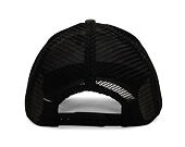 Kšiltovka Ed Hardy - Unisex Flaming Gothic Skull Washed 5 Panel Trucker Cap - Grey