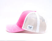 Dámská Kšiltovka Von Dutch - Baseball - Velvet Rhinestone Logo - White / Pink