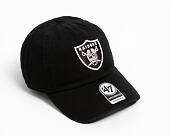 Kšiltovka '47 Brand - NFL CLEAN UP - Las Vegas Raiders - Black