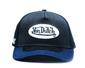 Kšiltovka Von Dutch - Trucker - Denim Visor Patch Premium - Black / Navy