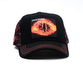 Kšiltovka Capslab - Lord of the Rings Trucker - Eye of Sauron - Black / Red