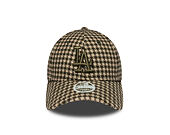 Dámská Kšiltovka New Era - MLB Houndstooth 9FORTY M-CROWN - LA Dodgers - New Olive
