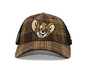 Kšiltovka Capslab - Tom & Jerry Trucker - Jerry Wink Checkered - Brown / Black