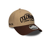 Kšiltovka New Era - Branded Wordmark 9FORTY M-CROWN - Camel / Chestnut Brown