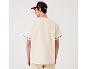 Triko New Era - Branded Straight Hem Jersey - Off White