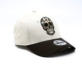 Kšiltovka New Era - Branded Skull Pack 9FORTY - Stone / Light Brown