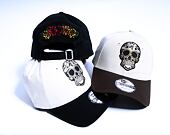 Kšiltovka New Era - Branded Skull Pack 9FORTY - Stone / Light Brown