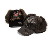 Kšiltovka Ed Hardy - Crawling Dragon Trapper - Grey
