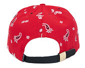 Kšiltovka HUF Bandana Metal H Red Strapback